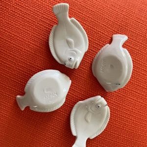 Porcelain Chopstick Rests (set of four) Made in Japan by Joyce Chen